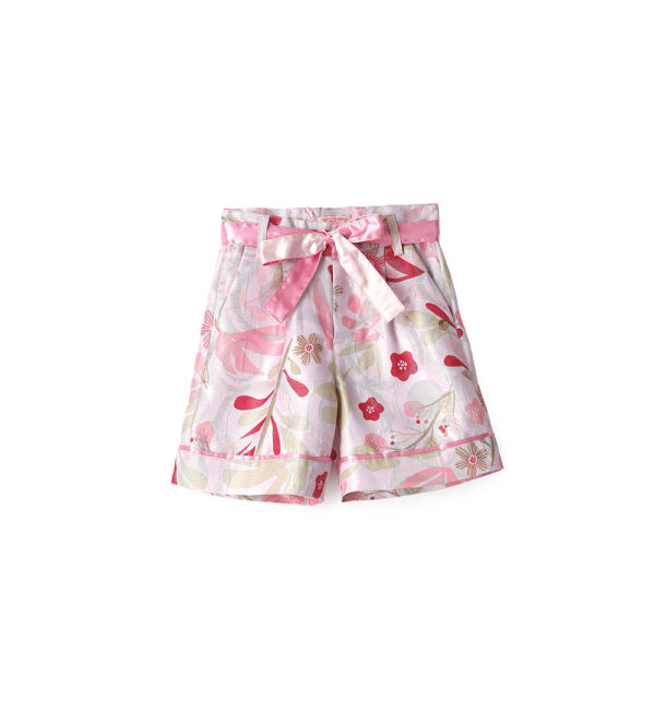 Special day girl damascated bermuda shorts