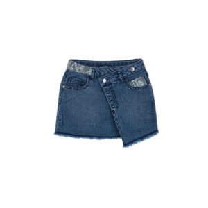 Miss lace girl denim mini skirt