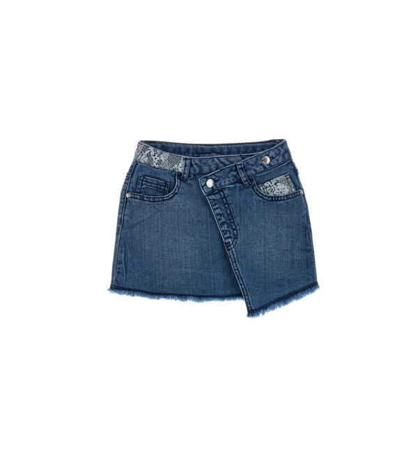 Miss lace girl denim mini skirt