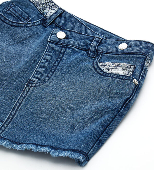 Miss lace girl denim mini skirt – Image 2