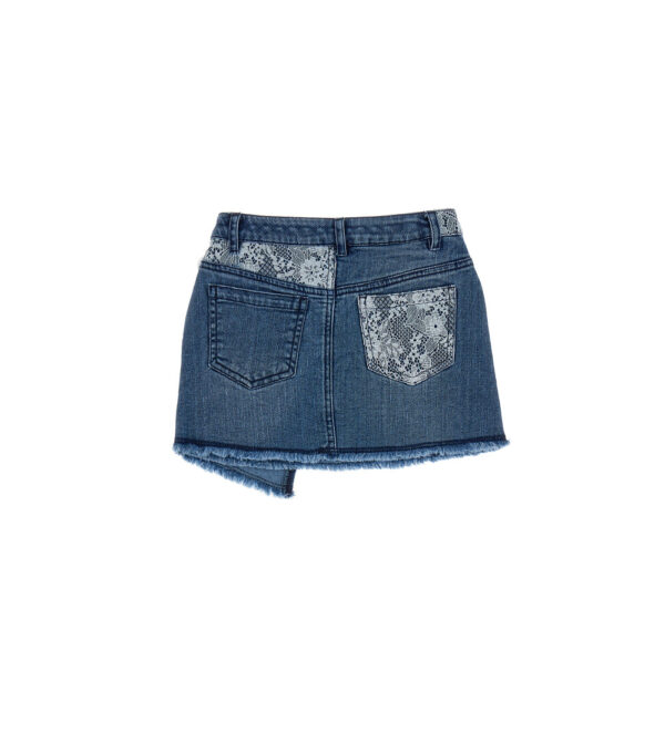Miss lace girl denim mini skirt – Image 4