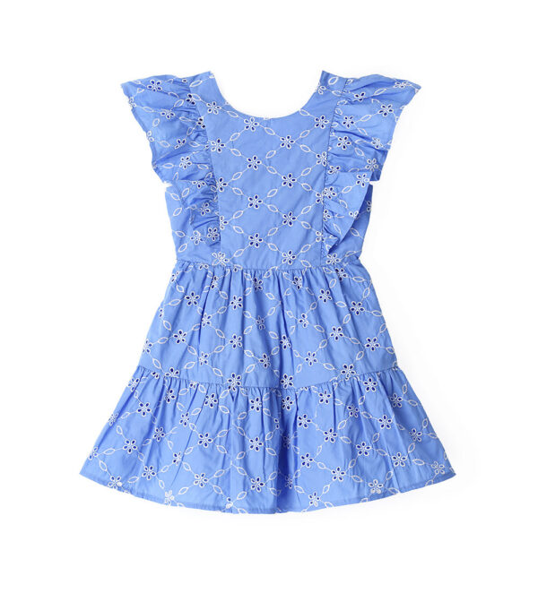Miss Lace Girl Dress With Ruffled Sleeves