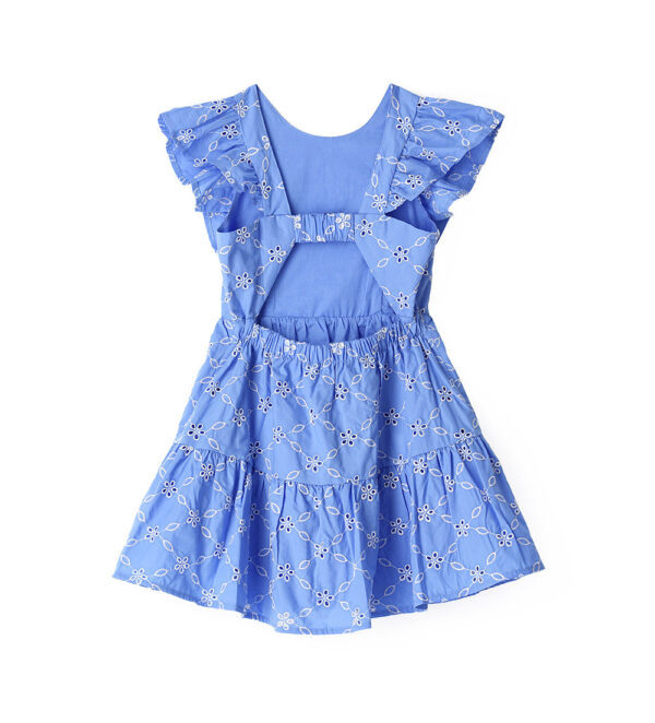 Miss Lace Girl Dress With Ruffled Sleeves – Image 4