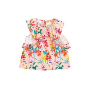 Ibiza's market girl linen blend blouse
