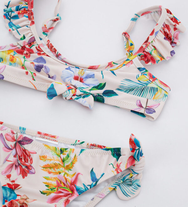 Beachwear girl beach set with knot – Image 2