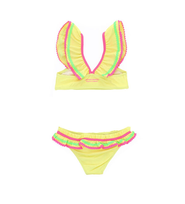 Beachwear girl beach set with volant – Image 3