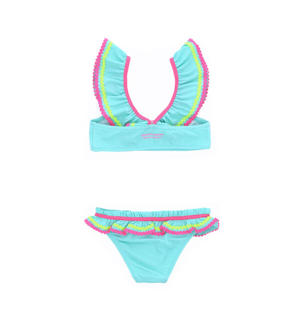 Beachwear girl beach set with volant – Image 6