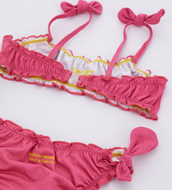Beachwear girl glitter effect beach set – Image 5