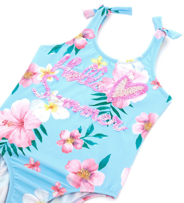Beachwear Girl One Piece Swimsuit With Sequins – Image 3