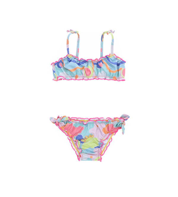 Beachwear girl ribbed beach set