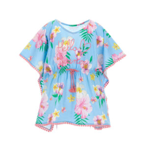Beachwear girl dress cover with fringes