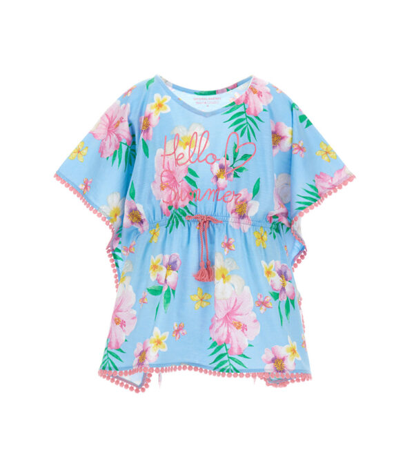 Beachwear girl dress cover with fringes