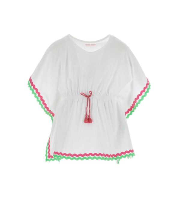 Beachwear girl swimsuit cover with tassels