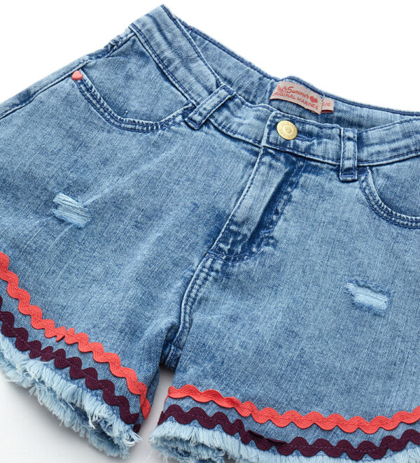 Ibiza's market girl denim shorts – Image 2
