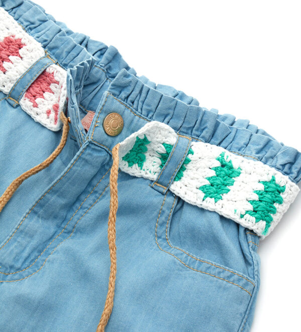 Ibiza's market girl light denim trousers – Image 3