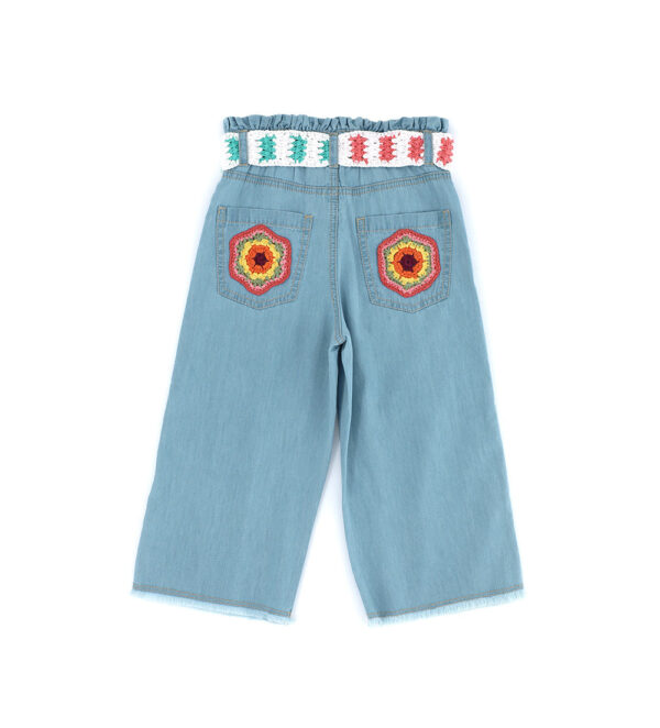 Ibiza's market girl light denim trousers – Image 5