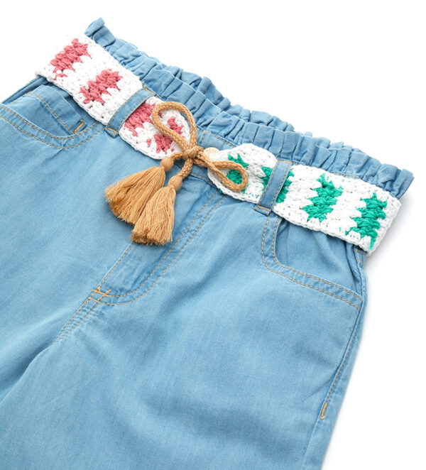 Ibiza's market girl light denim trousers – Image 2
