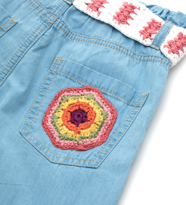 Ibiza's market girl light denim trousers – Image 6