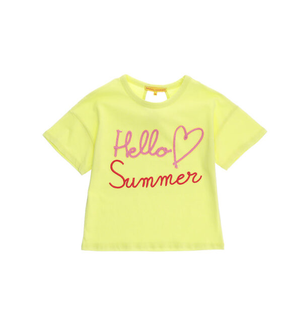 Tropical pastel girl drop opening t-shirt