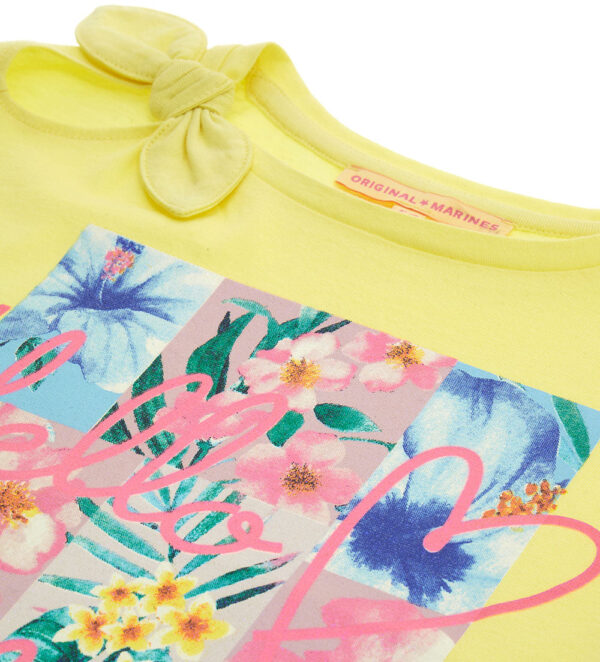 Tropical pastel girl t-shirt with knot – Image 7