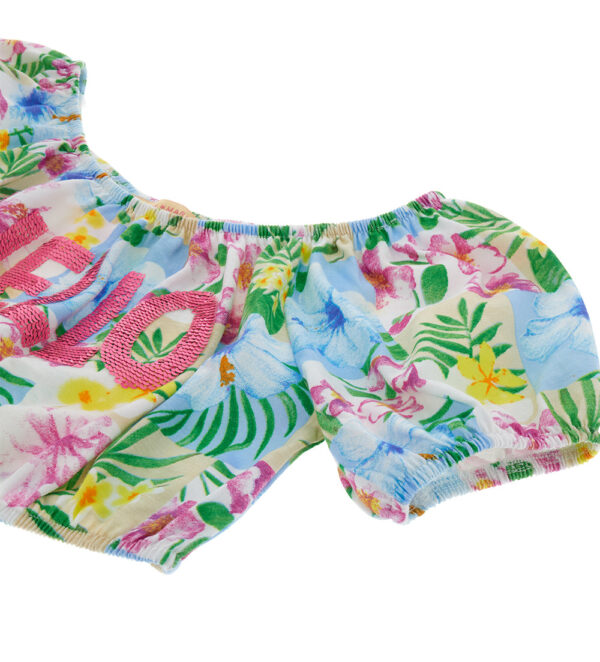 Tropical pastel girl top with sequins – Image 5