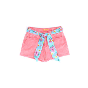 Tropical pastel girl shorts 5 pockets 1