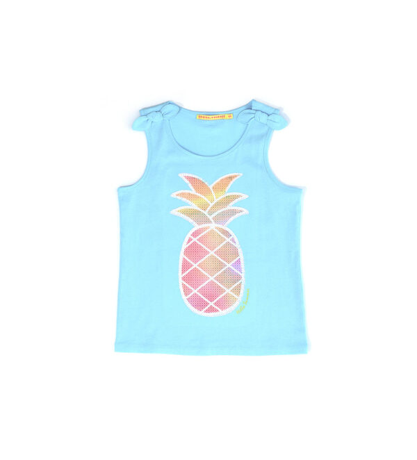 Tropical pastel girl short top with glitter – Image 5