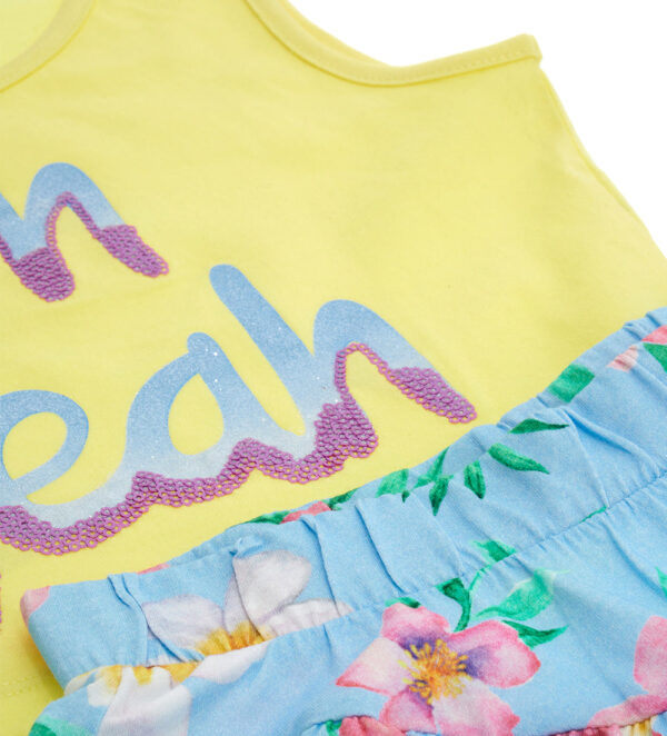 Tropical pastel girl set tops and shorts 1 – Image 3