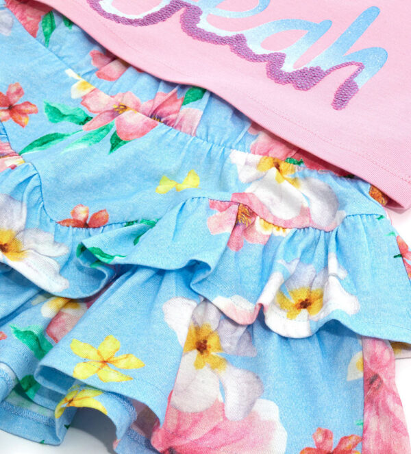 Tropical pastel girl set tops and shorts 1 – Image 7