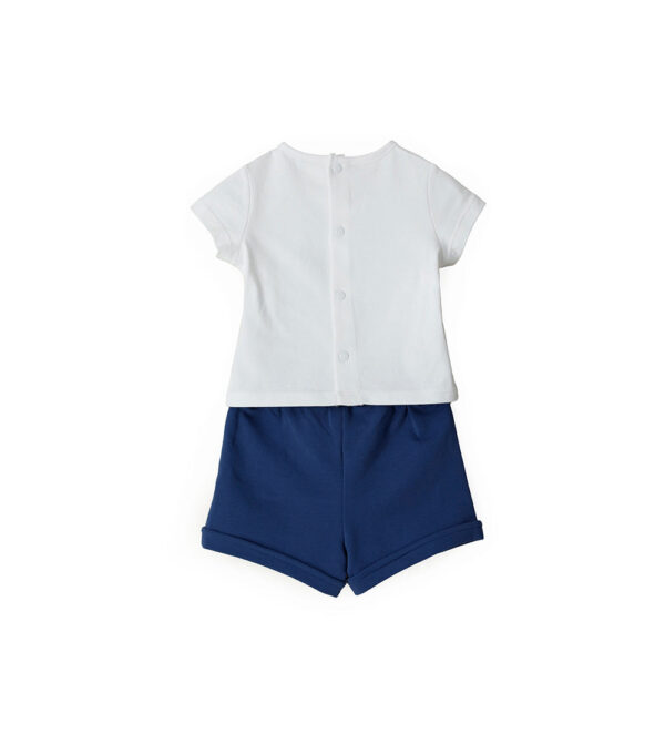 Deep blues new born boy t-shirts and shorts sets 4 – Image 5