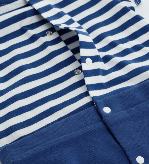 Deep blues new born boy fake dungarees – Image 3