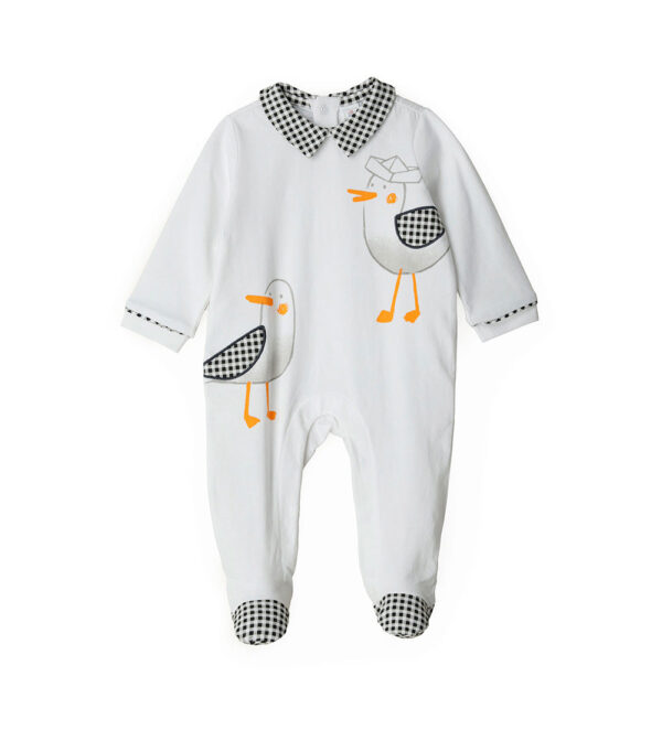 Blacky blaze new born boy romper with applications