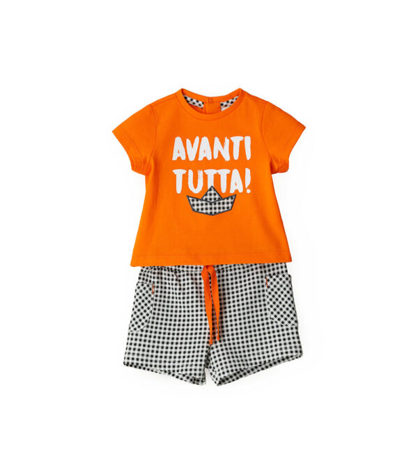 Blacky blaze new born boy t-shirts and shorts sets 1
