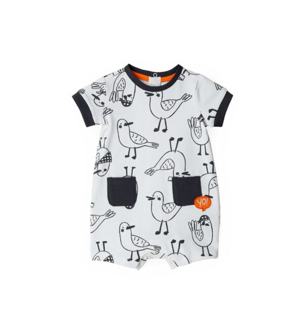 Blacky blaze new born boy romper with prints