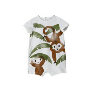 Sunny wild new born boy cotton romper 1