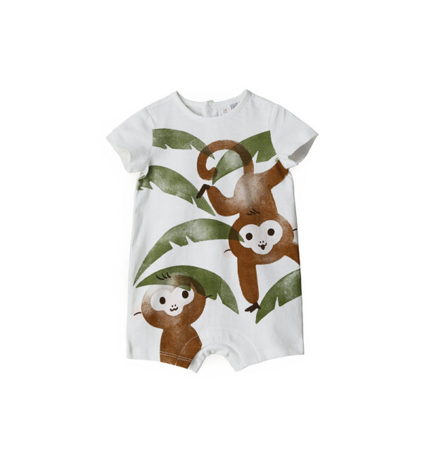 Sunny wild new born boy cotton romper 1