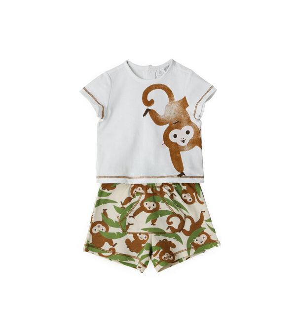 Sunny wild new born boy t-shirts and shorts sets 14