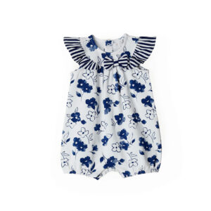Deep blues new born girl fantasy romper