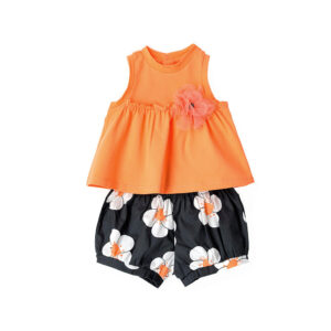 Blacky blaze new born girl tank top and shorts set