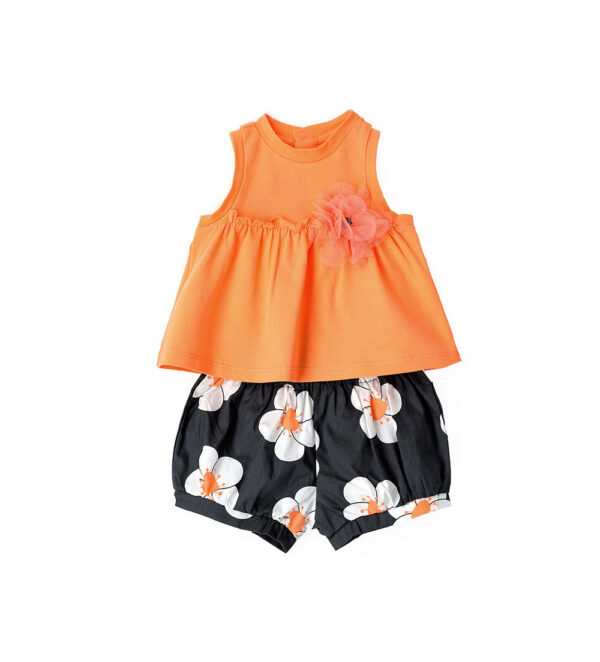 Blacky blaze new born girl tank top and shorts set