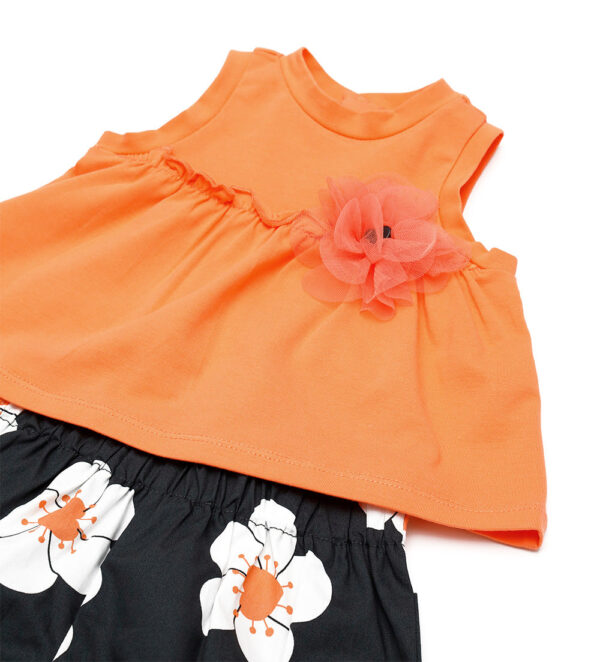 Blacky blaze new born girl tank top and shorts set – Image 2