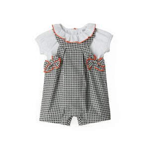 Blacky blaze new born girl t-shirt and overalls set 2