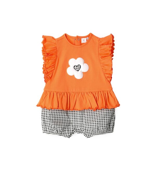 Blacky blaze new born girl romper with embroidery 2
