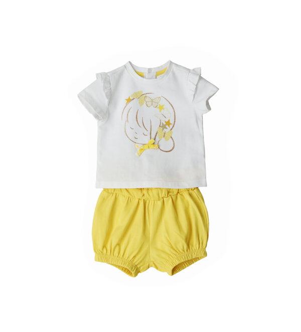 Sunny wild new born girl t-shirts and shorts sets 15