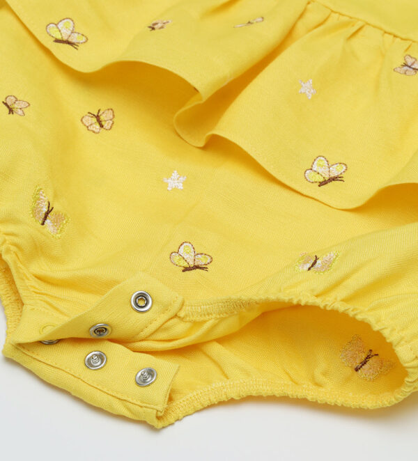 Sunny wild new born girl linen blend romper – Image 10