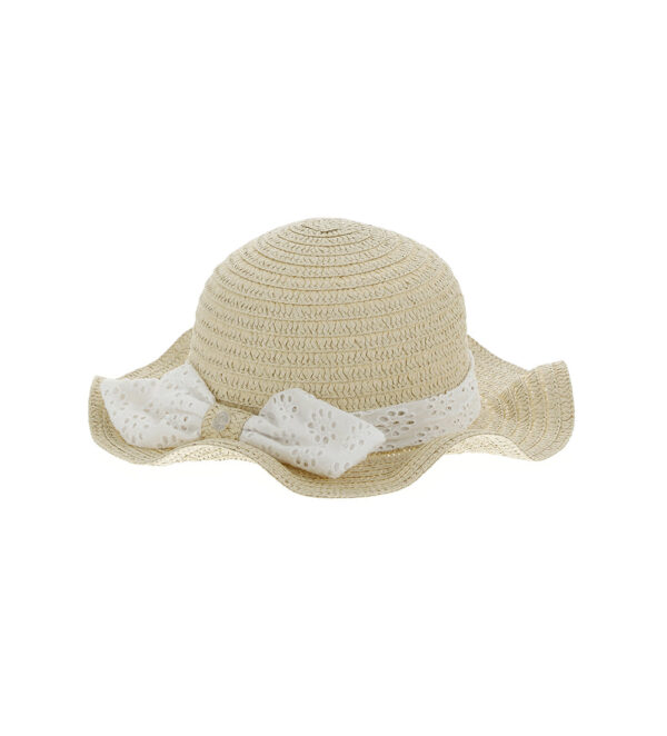 Basico spring baby girl straw hat – Image 3