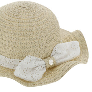 Basico spring baby girl straw hat