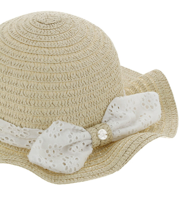 Basico spring baby girl straw hat