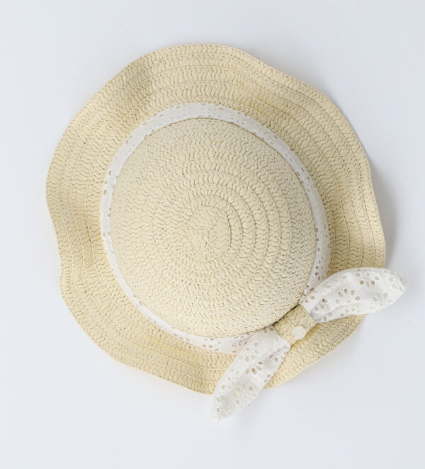 Basico spring baby girl straw hat – Image 2