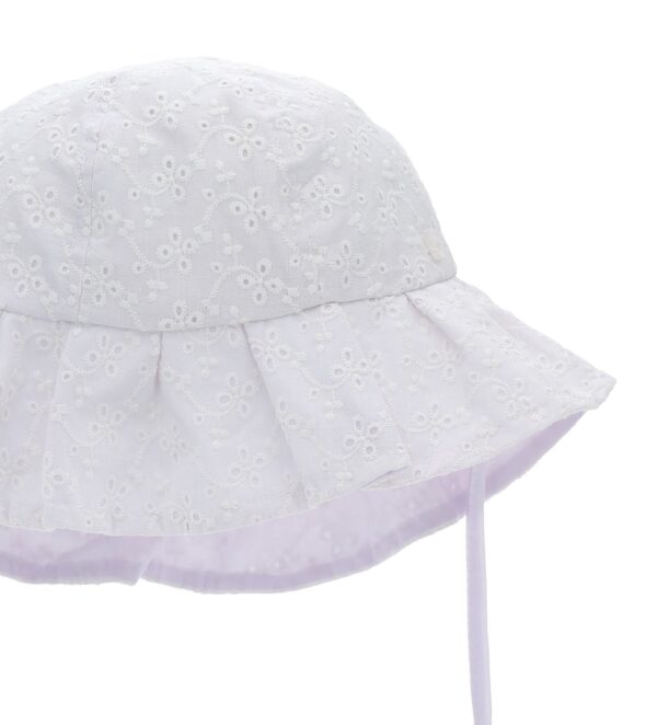Basico spring baby girl sangallo hat – Image 4